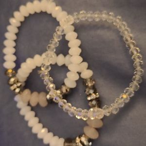 Loft 3 strand stretch bracelets